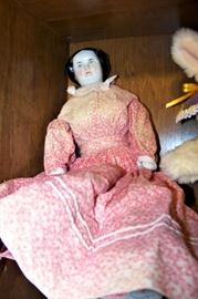 Antique china head doll