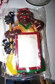 Chalk wall note pad holder