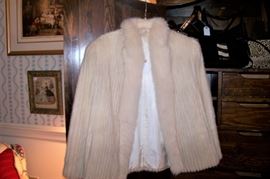 White mink jacket