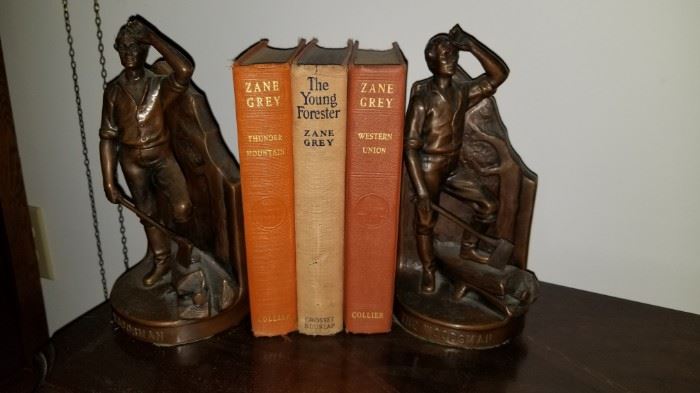"The Woodsman" bookends