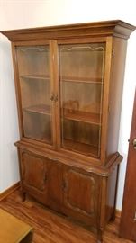 Small Fruitwood China Cabinet 