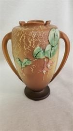 Roseville Amber Fuschia Vase circa 1939