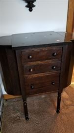 Vintage Sewing Notions Cabinet Chest