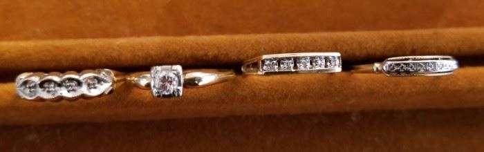Solitaire and Wedding Rings
