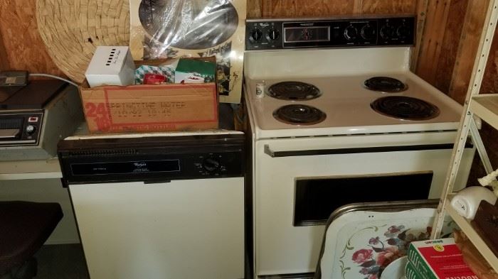 Dishwasher and Electric Stove