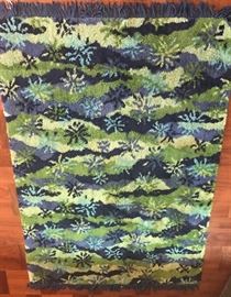 Vintage hooked area rug