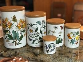 Port Meirieon vintage porcelain canister set
