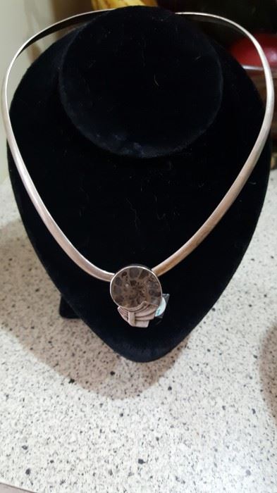 Eva Alfille (From Evanston) Sterling Necklace