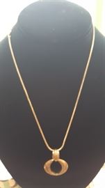 Sterling Danecraft Chain With White Metal O