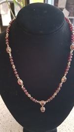 Sterling & Garnet Necklace