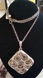 Large MCM Chunky Pendant & Chain