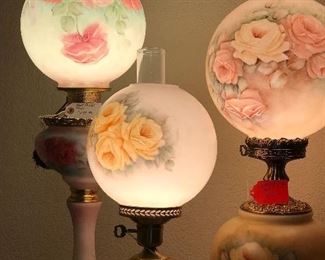 Hand painted lamps