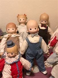 Hand poured and hand painted porcelain dolls