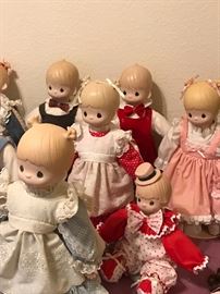 Hand poured and Handpainted porcelain dolls