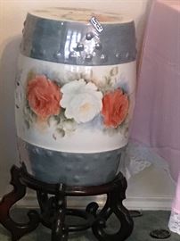 Handpainted Garden stool.  Also have all white 