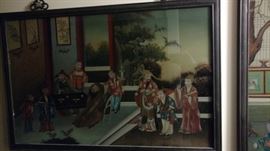 Chinese reverse glass paintings