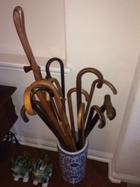 some of the selection of canes