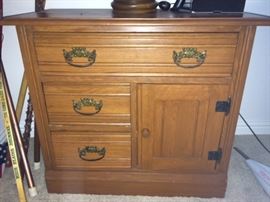 Antique oak cabinet