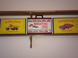 Lots of Matchbox cars and a few carrying cases