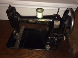 White sewing machine