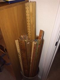 group of about 60 advertising yardsticks