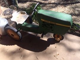 John Deere toy tractor
