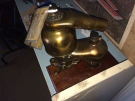 old brass carburetor 