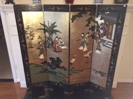 5 ft 4 panel Chinese screen
