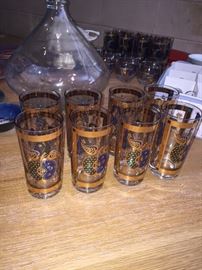 Vintage Georges Briard glass set