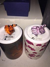 Swarovski crystal colored cows