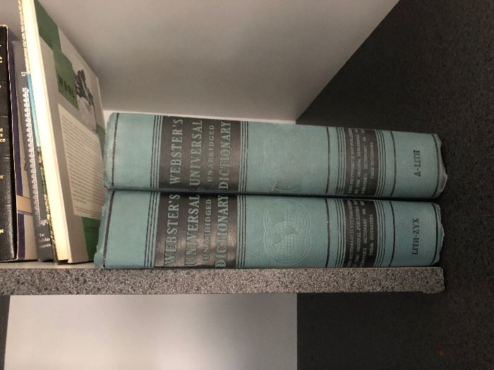 Websters 1936 Universal Unabridged 2 Volume Dictionary Set
