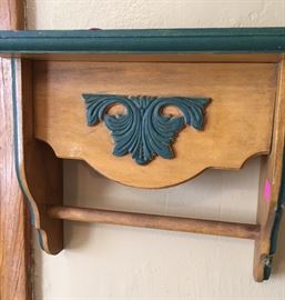 Wooden Wall Mount Towel Bar