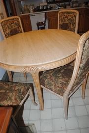 Carrera Marble table and 4 chairs
