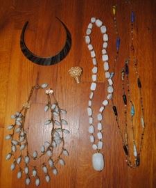 A small portion of the costume jewelry we have!  Also great vintage belts.