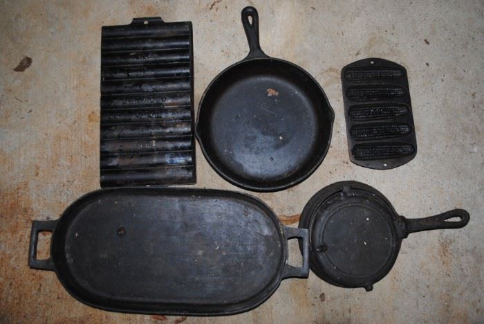 Top left is Griswold - cast iron