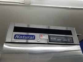 Natural model #NCSF23-1 stainless steel single door digital controlled upright reach-in, self-contained freezer on wheels $995
