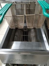 Frymaster 14" stainless steel gas double basket deep fryer $795
Frialator 14" stainless steel gas double basket deep fryer $795