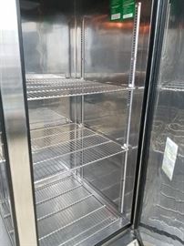Turbo-Air model #TSR-49SD stainless steel 2 door upright reach-in, self-contained refrigerator $1895