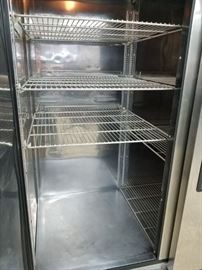 Turbo-Air model #TSR-49SD stainless steel 2 door upright reach-in, self-contained refrigerator $1895