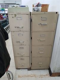 Vintage Hon or SteelMaster 4 drawer vertical file cabinets $75 each