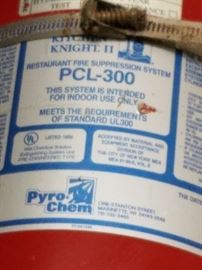Pyro_Chem # PCL-300 Wet chemical fire suppression system $250 call to discuss