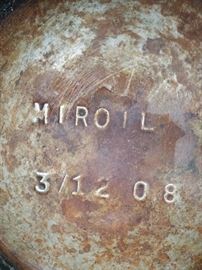 (2) Miroil 3/12 08 stainless steel Low Profile Fryer Oil Transporter pots with lids $150