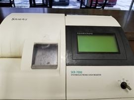 Samsung Sam4s #SER-7000 system electronic cash register with key $95 Works