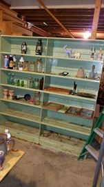 vintage metal shelving by Diebold