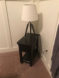 Small End Table with lamp