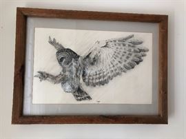 Framed art measures 30" x 22"