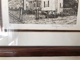 Framed art measures 13.5 " x 11.5"