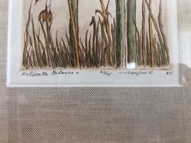 Framed art measures 10 " x 19"