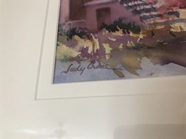 Framed art measures 20 inches x 17.5 inches.