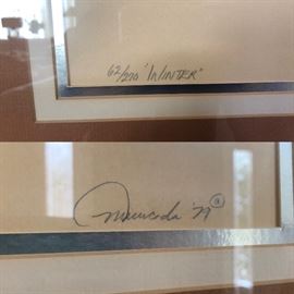 Framed art measures 29 " x 29"